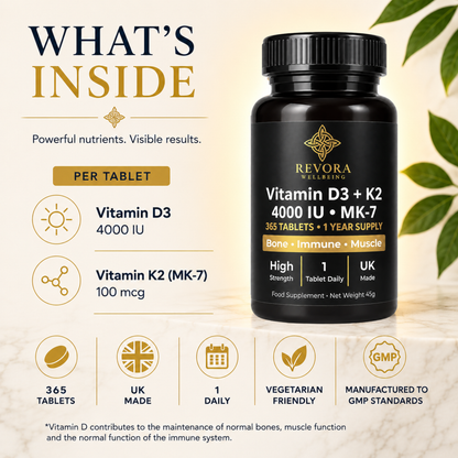 Vitamin D3 + K2 4000 IU (MK-7)