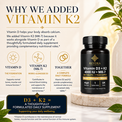 Vitamin D3 + K2 4000 IU (MK-7)